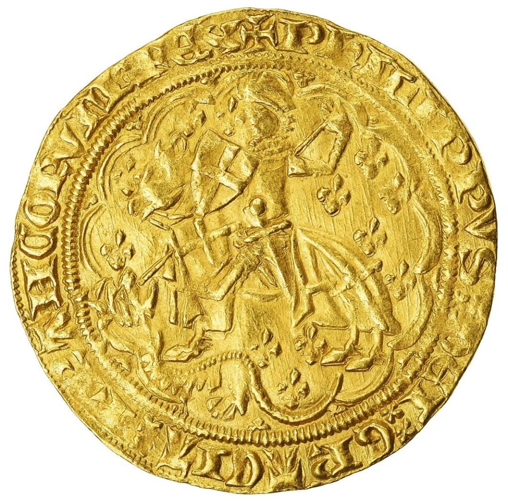 Avers Florin Georges - Philippe VI - 1341-1346 - France — pièce en or