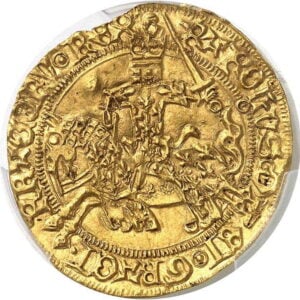 Avers Franc à cheval - Charles VII - 1424 - France — pièce en or