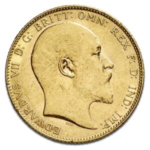 Souverain Edouard VII en Or - 7,32 g - Royaume-Uni Face
