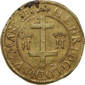 Avers Gold Ecu - Henry II - 1608-1624 - Duché de Lorraine
 (France - États) — pièce en or