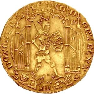 Avers Guyennois d'or - Édouard III 3e type - 1363-1377 - Duché d'Aquitaine
 (France - États) — pièce en or
