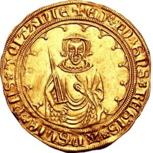 Avers Hardi d'or - Édouard IV le prince noir - 1368-1372 - Duché d'Aquitaine
 (France - États) — pièce en or