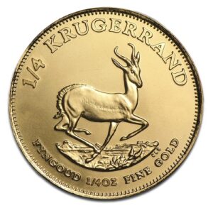 Krugerrand en Or - 7,78 g (1/4 Oz) - Afrique du Sud Face