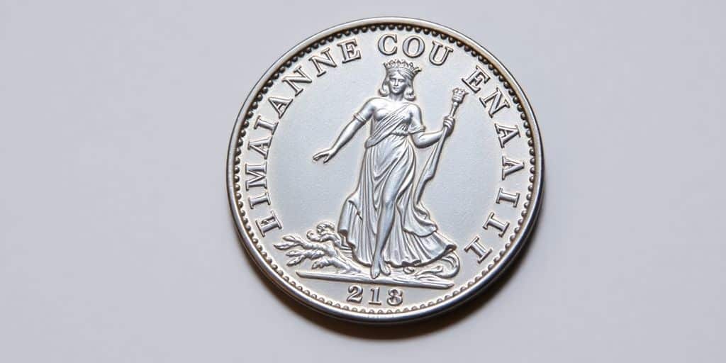 La pièce Marianne Coq sur fond blanc.
