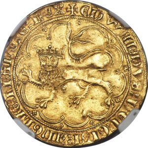 Avers Léopard d'or - Edouard III - 1355-1362 - Duché d'Aquitaine
 (France - États) — pièce en or