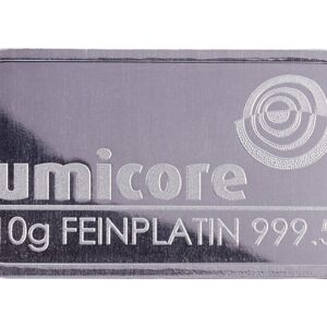 Lingots de Platine 10 Grammes - Lingot Umicore