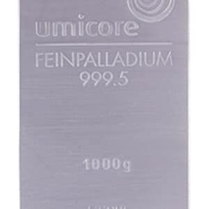 Lingots de Palladium 1 Kilogramme - Umicore