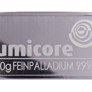 Lingots de Palladium 50 Grammes - Umicore