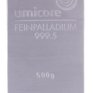 Lingots de Palladium 500 Grammes - Umicore