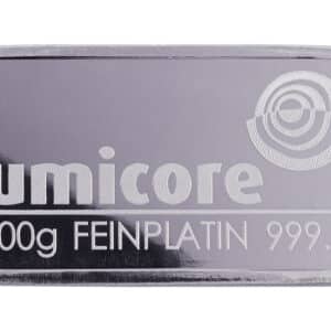 Lingots de Platine 100 Grammes - Lingot Umicore