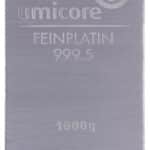 Lingots de Platine 1 KiloGramme - Lingot Umicore