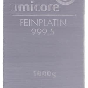 Lingots de Platine 1 KiloGramme - Lingot Umicore