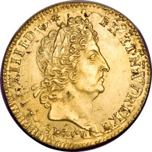 Avers Louis d'or aux huit L et insignes - Louis XIV - 1700-1703 - France — pièce en or
