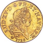 Louis d'or dit "mirliton" aux grandes palmes - Louis XV - 1724-1725 - France