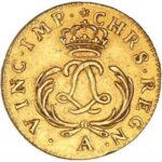 Louis d'or dit "mirliton" aux palmes courtes - Louis XV - 1723-1725 - France