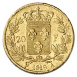Pièce d'or 20 Francs - Louis XVIII en Or - 5,81 g - France Pile