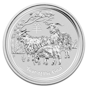Lunar II Chevre en Argent - 31,1 g (1 Oz) - Australie Face