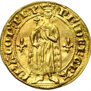Avers Mantelet d'or - Philippe IV - 1305 - France — pièce en or