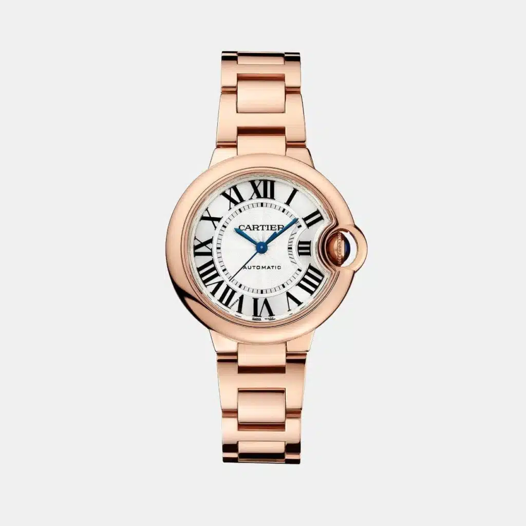 Montre Ballon Bleu de Cartier Cartier en or rose, bijou d’occasion en très bon état