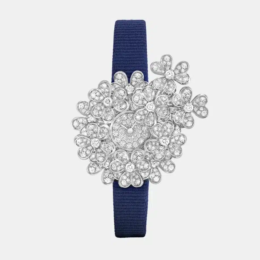 Montre Frivole Van Cleef & Arpels en or blanc, diamant 4.91ct — photographie du modèle, cote d’occasion GOLDMARKET