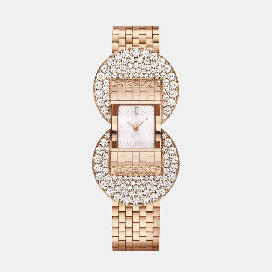 Montre Ludo Van Cleef & Arpels en or rose, diamant 5.08ct