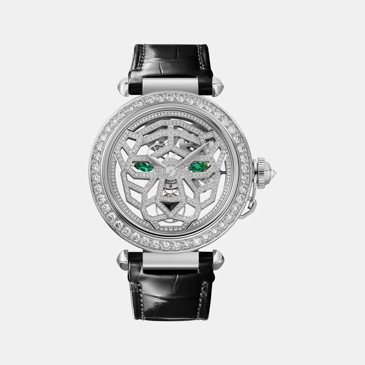 Montre Pasha Cartier en or, diamant