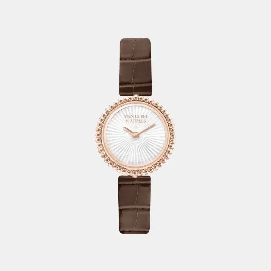 Montre Perlée Van Cleef & Arpels en or rose, perle — photographie du modèle, cote d’occasion GOLDMARKET