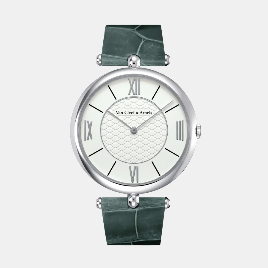 Montre Pierre Arpels Van Cleef & Arpels en or blanc, bijou d’occasion en très bon état