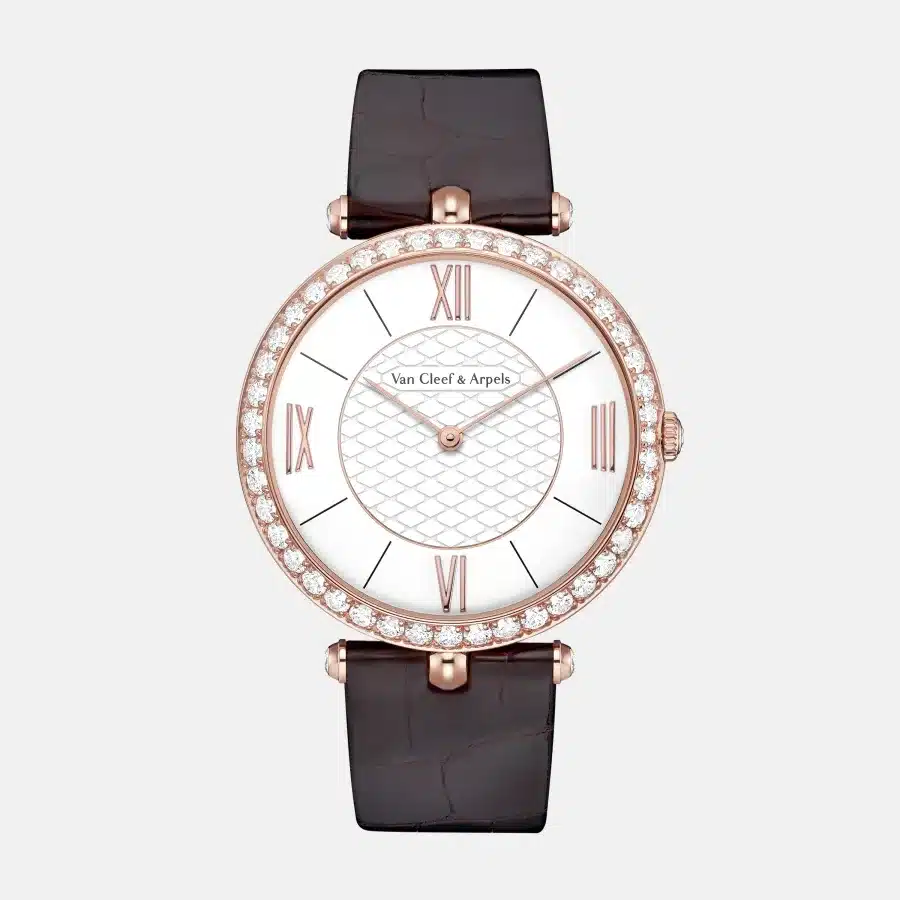 Montre Pierre Arpels Van Cleef & Arpels en or rose, diamant 2.77ct