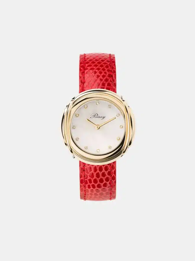 Montre Rive Droite Poiray en or jaune, bijou d’occasion en très bon état