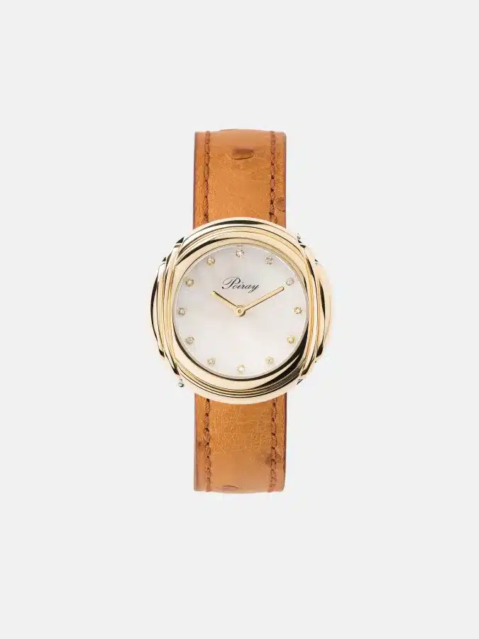 Montre Rive Droite Poiray en or, et acier inoxydable diamant