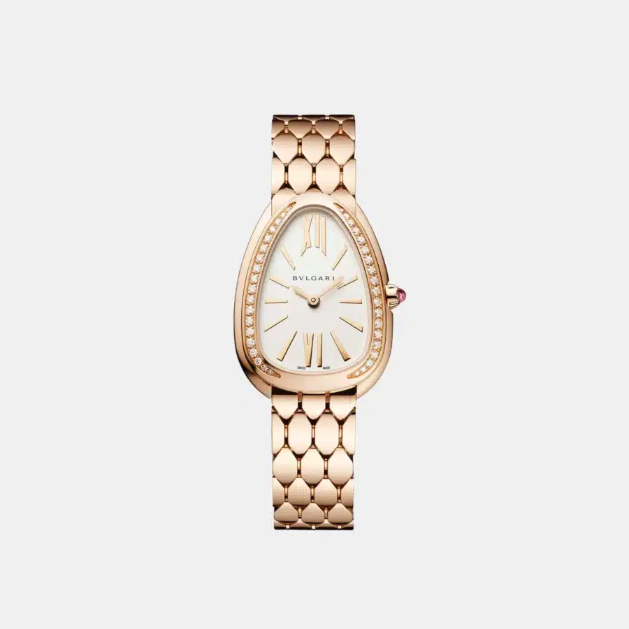 Montre Serpenti Bulgari en or rose, diamant