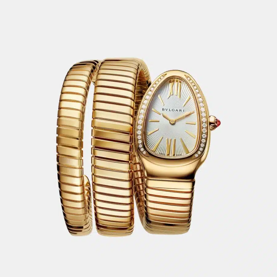 Montre Serpenti Tubogas Bulgari en or jaune, diamant