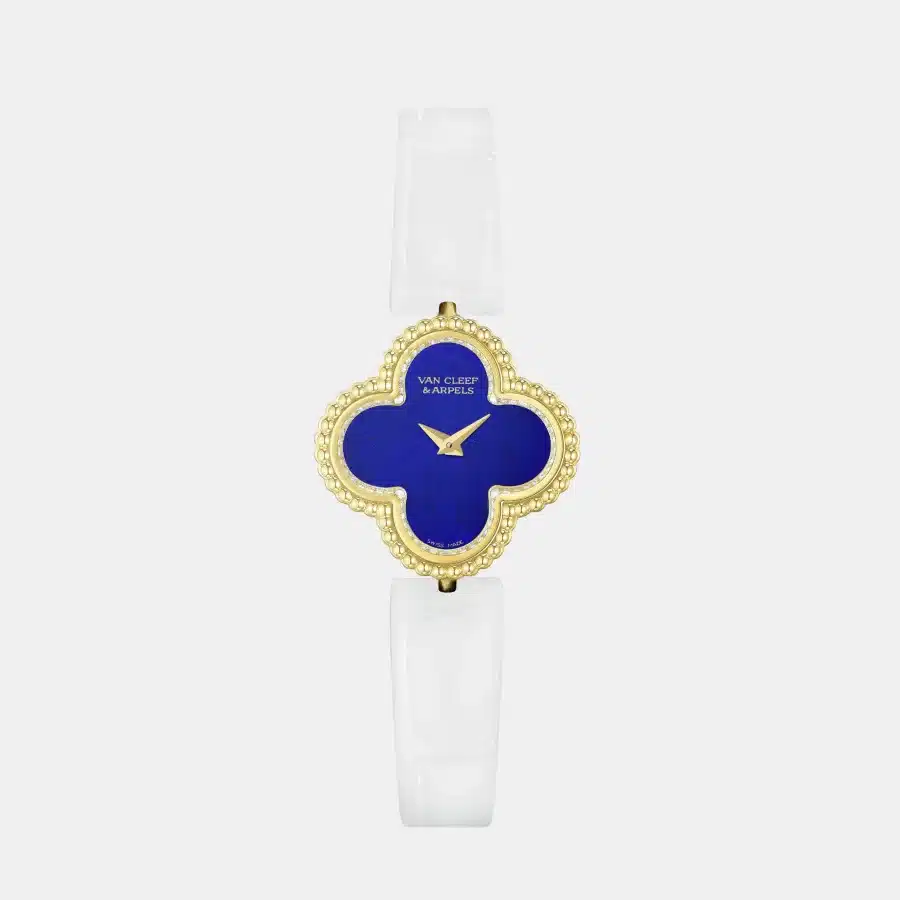 Montre Sweet Alhambra Van Cleef & Arpels en or jaune, diamant 0.74ct — photographie du modèle, cote d’occasion GOLDMARKET