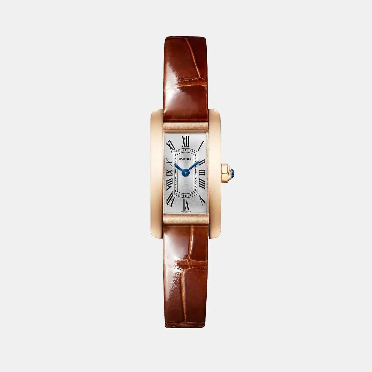Montre Tank Américaine Cartier en or rose