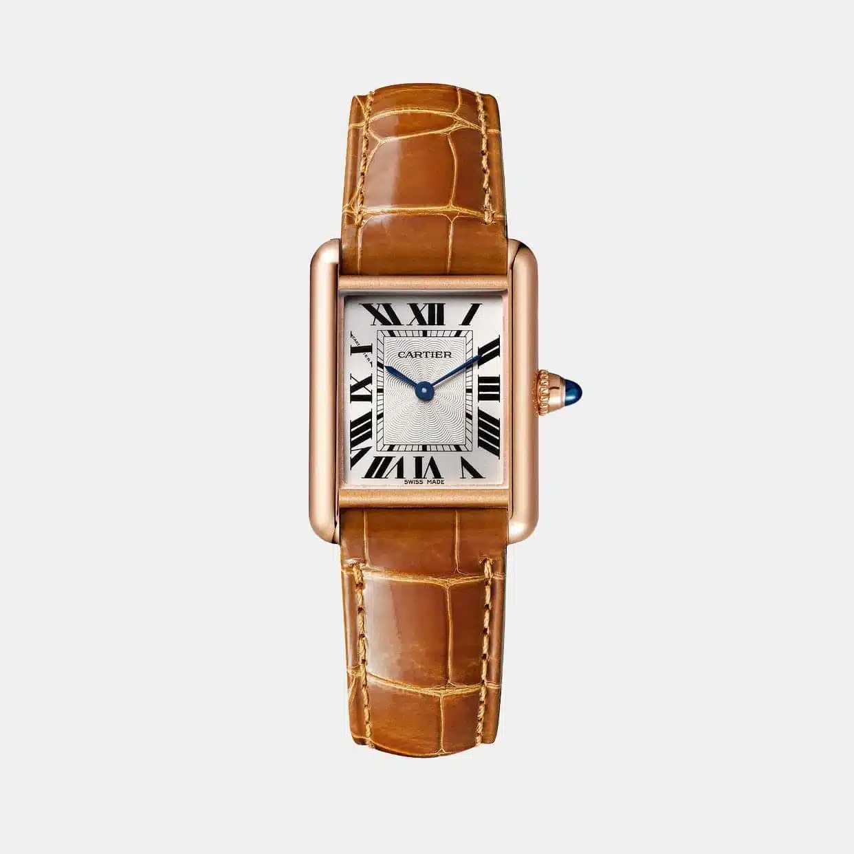 Montre Tank Cartier en or rose — photographie du modèle, cote d’occasion GOLDMARKET