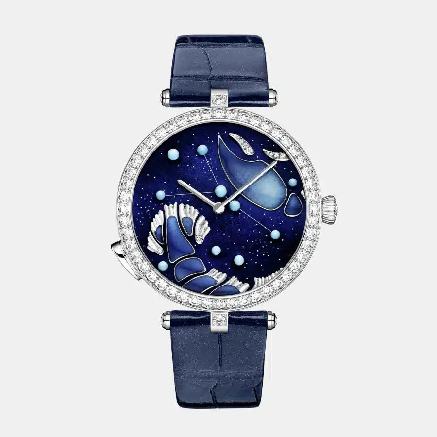 Montre Zodiaque Van Cleef & Arpels en or blanc, diamant 6.51ct — photographie du modèle, cote d’occasion GOLDMARKET