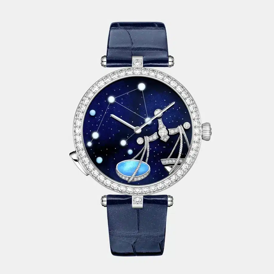 Montre Zodiaque Van Cleef & Arpels en or blanc, diamant 6.66ct — photographie du modèle, cote d’occasion GOLDMARKET