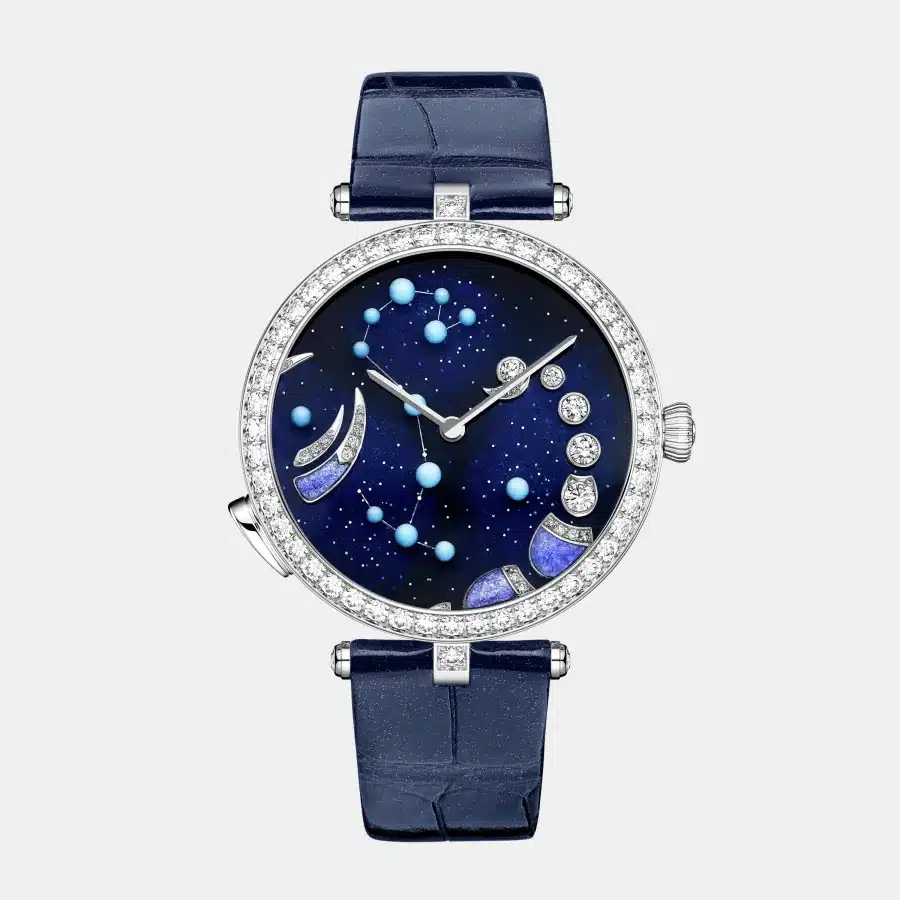 Montre Zodiaque Van Cleef & Arpels en or blanc, diamant 6.78ct — photographie du modèle, cote d’occasion GOLDMARKET