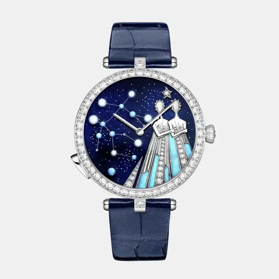 Montre Zodiaque Van Cleef & Arpels en or blanc, diamant 6.86ct — photographie du modèle, cote d’occasion GOLDMARKET