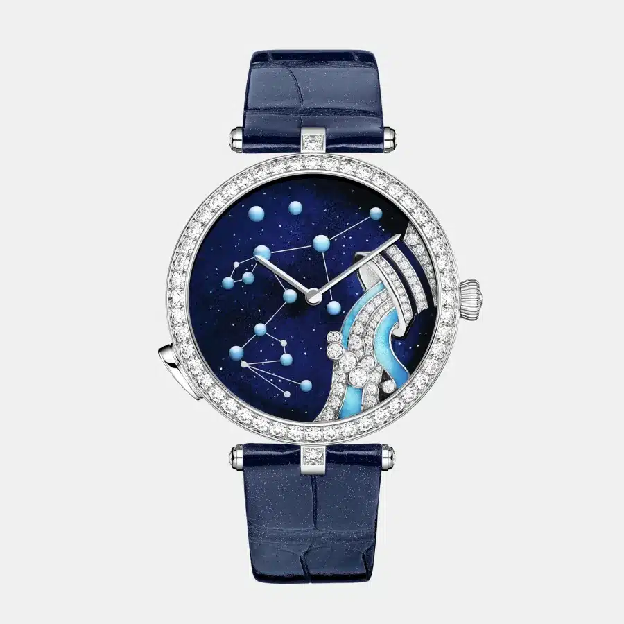 Montre Zodiaque Van Cleef & Arpels en or blanc, diamant 6.91ct — photographie du modèle, cote d’occasion GOLDMARKET