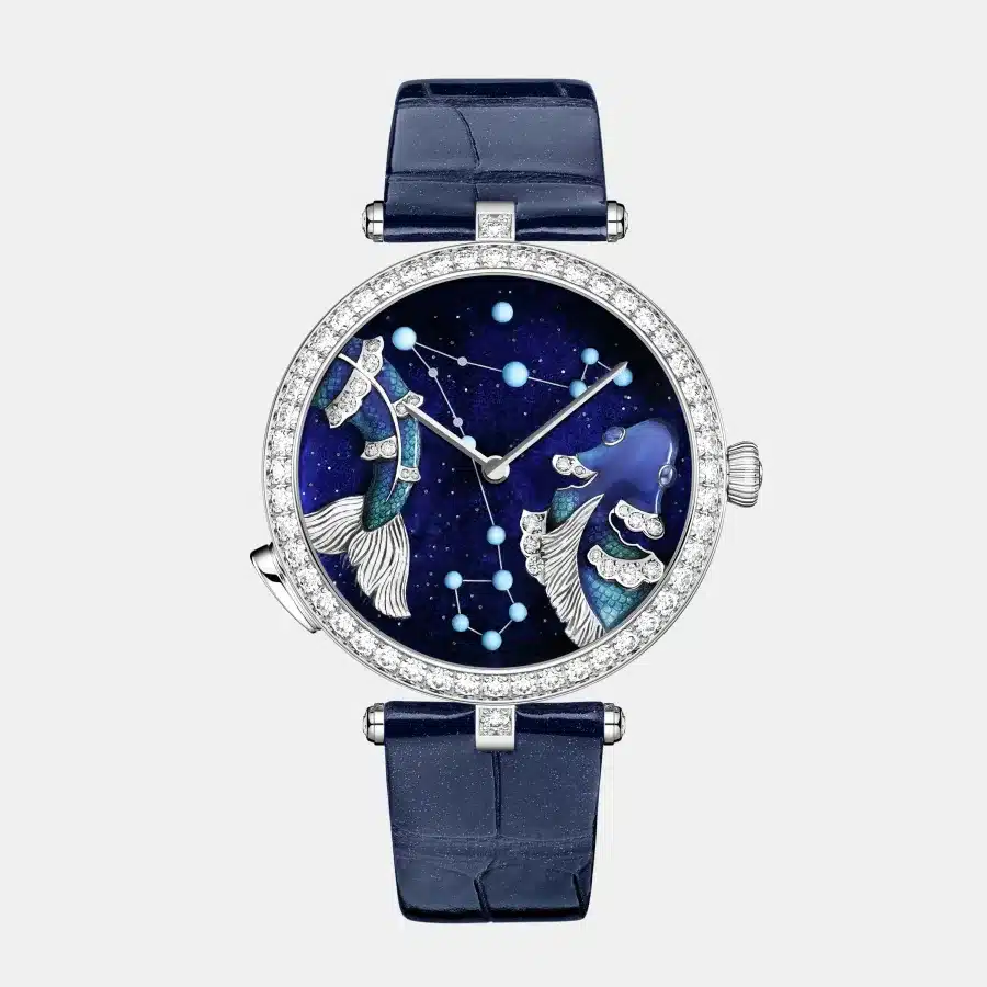 Montre Zodiaque Van Cleef & Arpels en or blanc, mixte 6.68ct — photographie du modèle, cote d’occasion GOLDMARKET