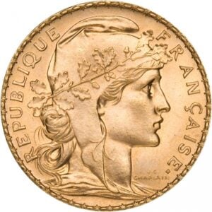 20 Francs Napoléon Coq et Marianne 6,45 Face Marianne