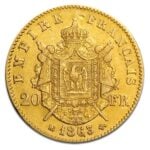 Pièce d'or 20 Francs - Napoléon III en Or - 5,8064 g - France Pile