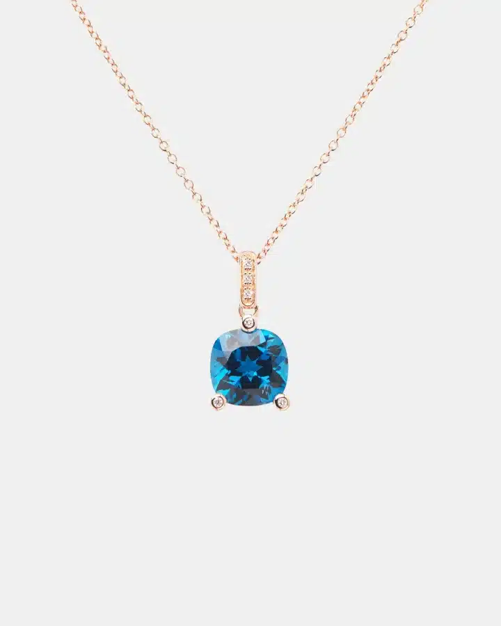 Pendentif Filles Antik Poiray en or rose, topaze 5ct — photographie du modèle, cote d’occasion GOLDMARKET