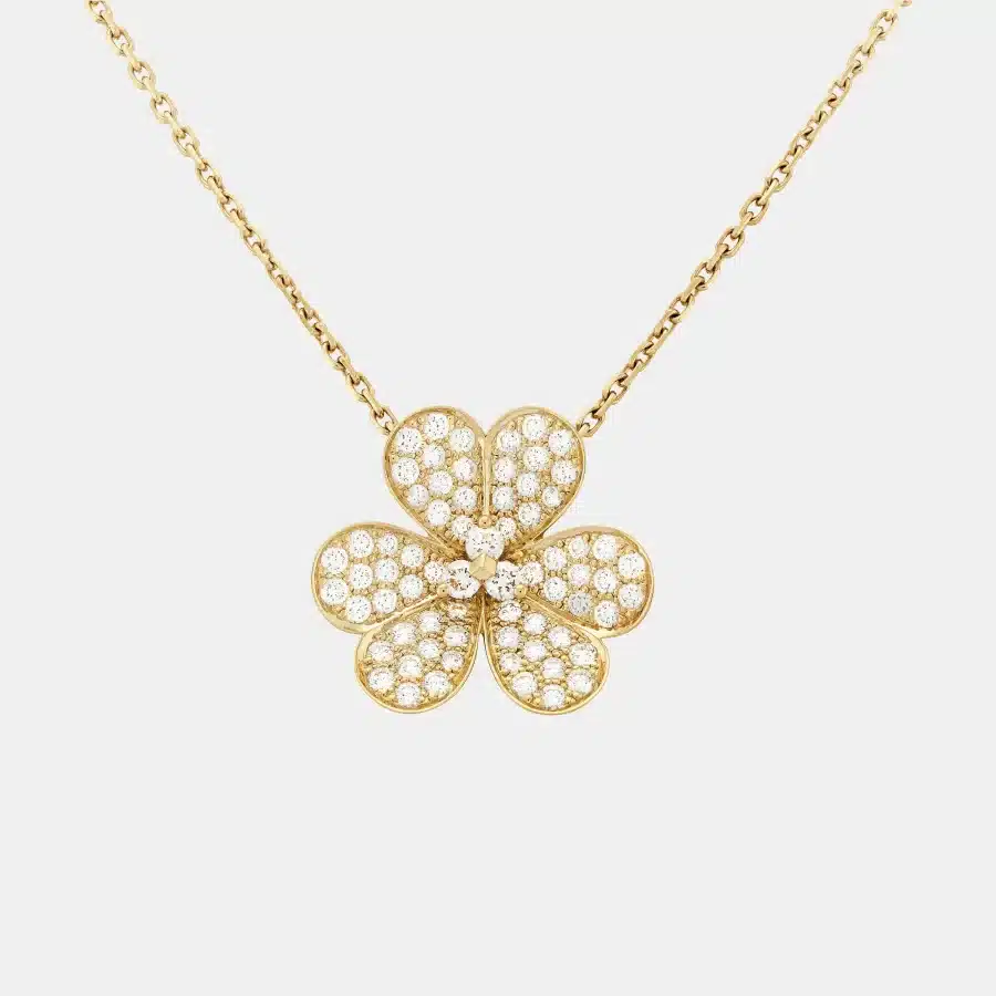 Pendentif Frivole Van Cleef & Arpels en or jaune, diamant 1.3ct — photographie du modèle, cote d’occasion GOLDMARKET