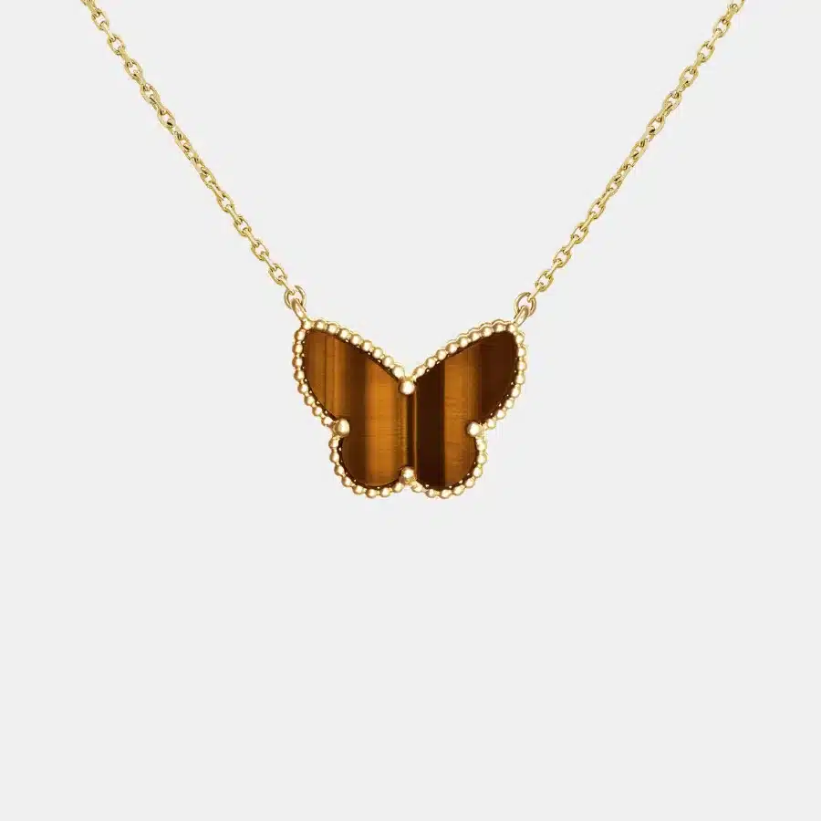 Pendentif Lucky Alhambra Van Cleef & Arpels en or jaune, 1ct