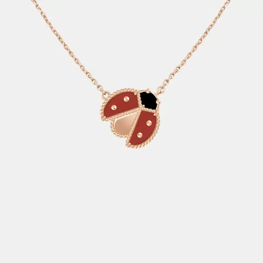 Pendentif Lucky Spring Van Cleef & Arpels en or rose, mixte