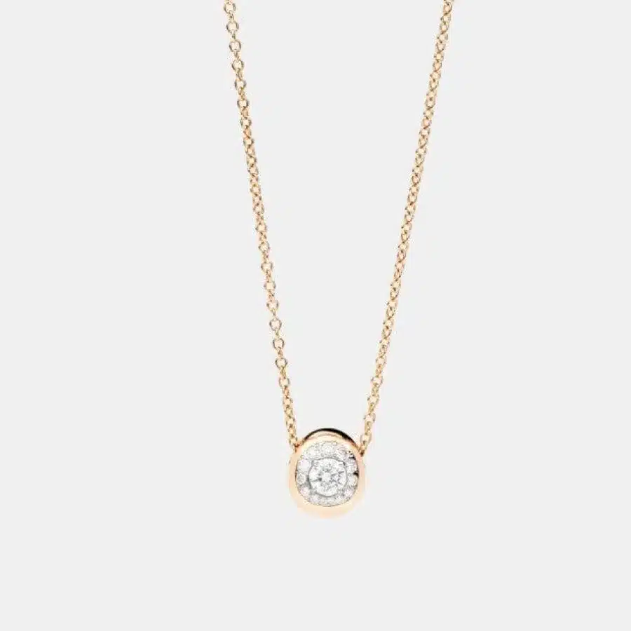Pendentif Nuvola Pomellato en or rose, diamant 0.5ct