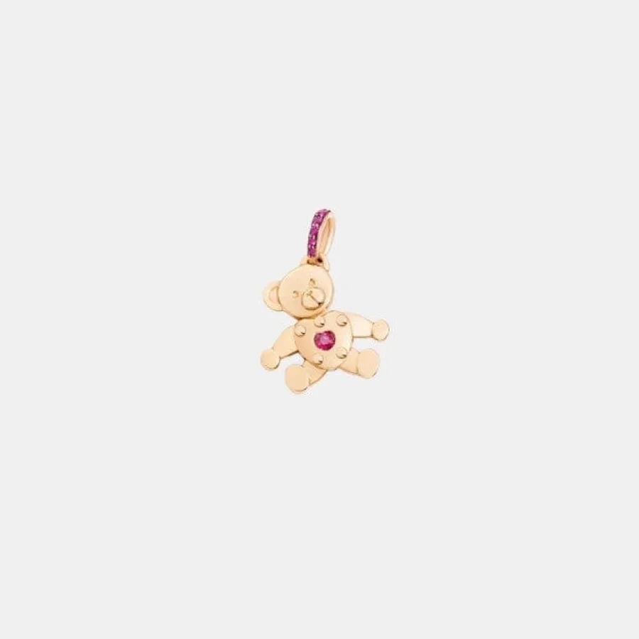 Pendentif Orsetto Pomellato en or rose, rubis 0.1ct